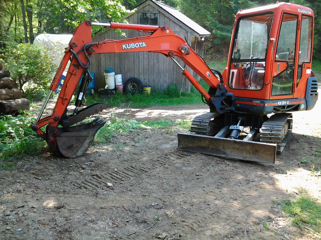 Ht830 hydraulic excavator thumb on kubota kx91 2 photo 1