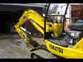 Komatsu excavator with HT830 mini hydraulic thumb installed