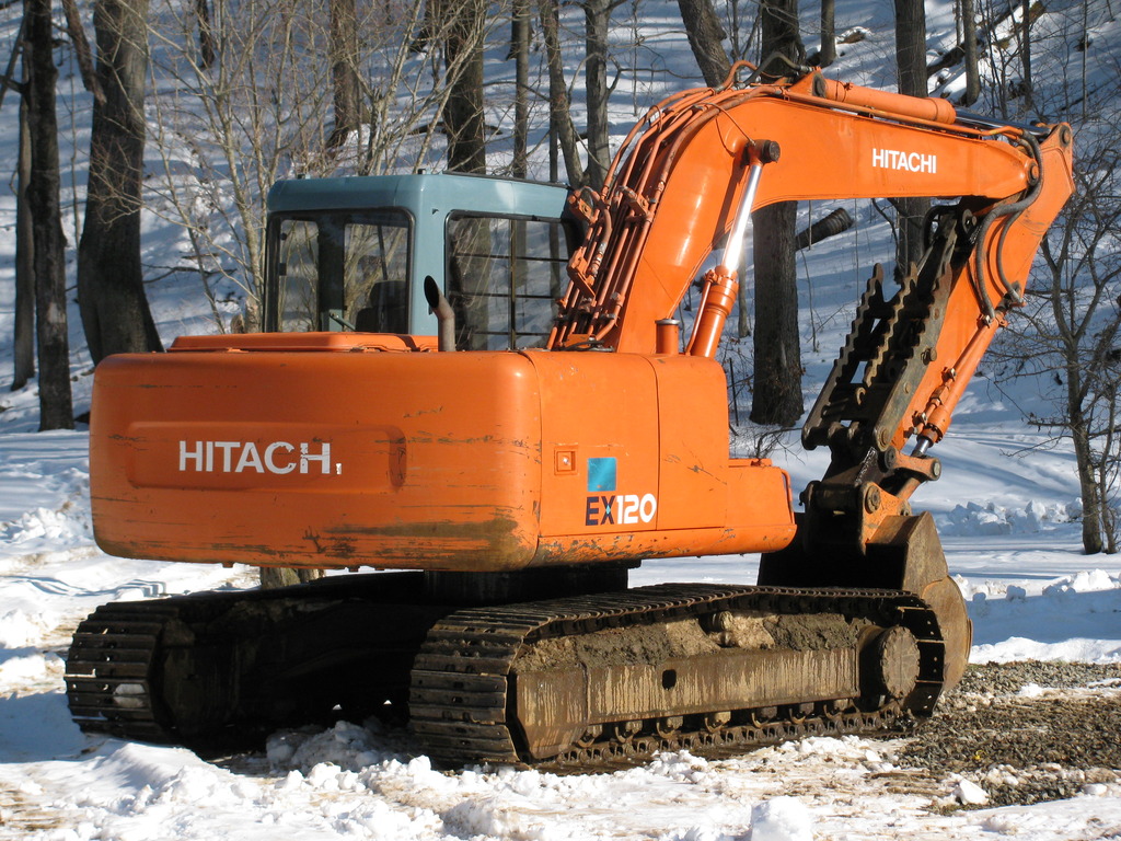hitachi ex120 excavator with USA Attachments mt1850, 18
