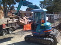 kubota mini excavator with mt830, 8"x30" mini excavator thumb