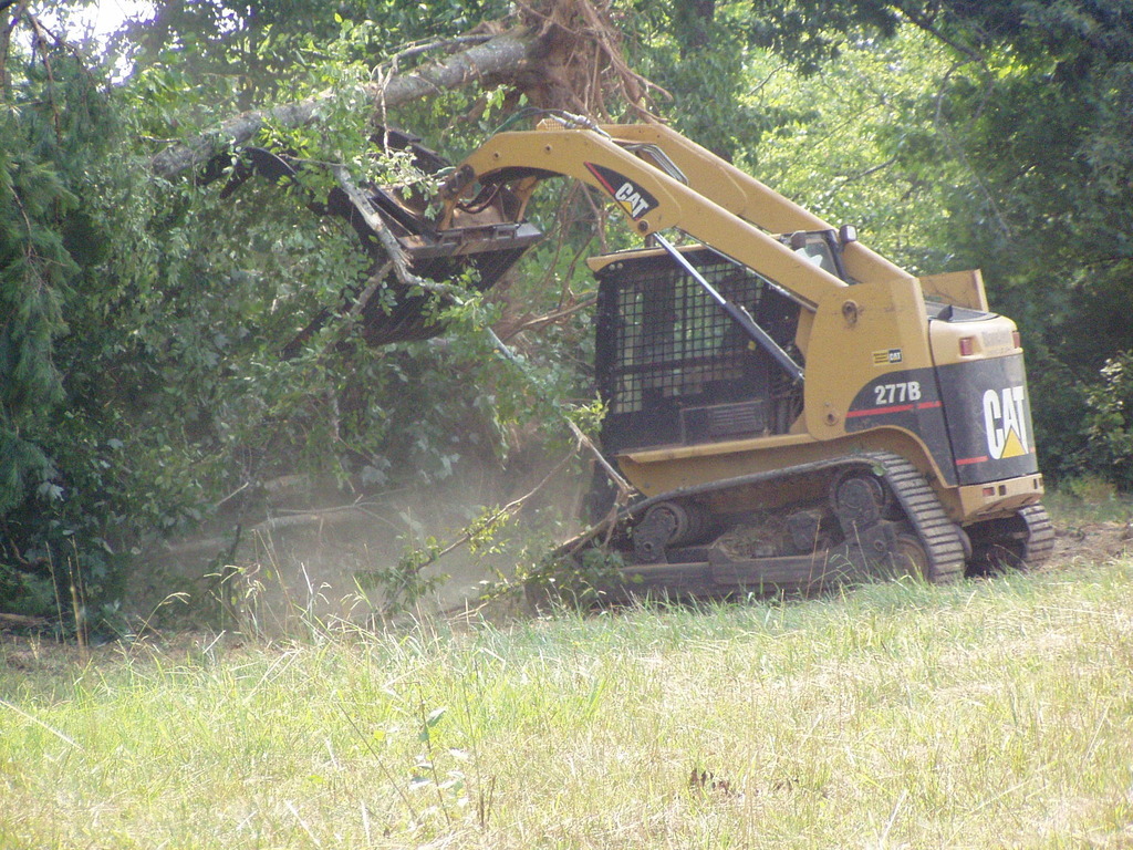 Excavator attachments grapples for skid steer