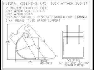u45 quick attach bucket 2