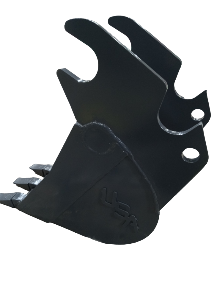 USA Attachments 36" Tooth Bucket For Kubota U55 & KX057 Excavators - Made In USA