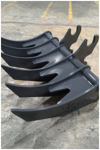 KX121 Quick Attach Style Excavator Rake