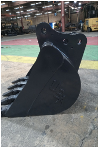 24 inch mini excavator bucket fits Kubota KX033 pin on_1358