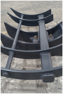 kubota kx121 style excavator stumper rake 1