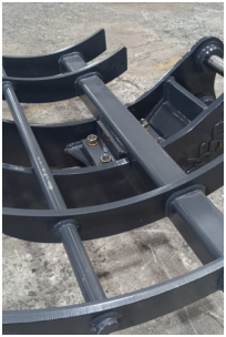 kubota kx121 style excavator stumper rake 2