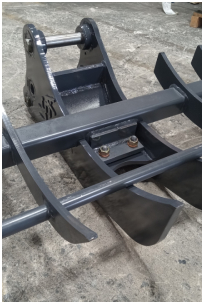 kubota kx121 style excavator stumper rake 3