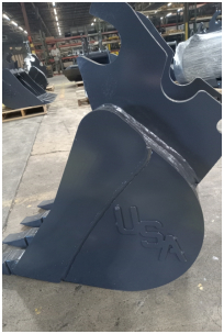 16 inch excavator bucket fits Kubota KX033 quick attach_1231