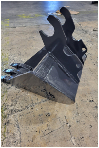 kubota style evb 612 quick attach tooth bucket