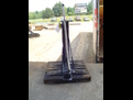 Loader backhoe bucket forks make by USA Attachments.