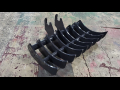excavator rake 48 inch fits kubota kx057 u48 u55 quick attach 3