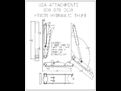 USA ATTACHMENTS 800-870-3610 HT 1035 HYDRAULIC THUMB CYLINDER 3" BORE 3,000 PSI SHAFT DIA 1 3/4" CROSS PINS 1" STROKE 16" RETRACTED 24"