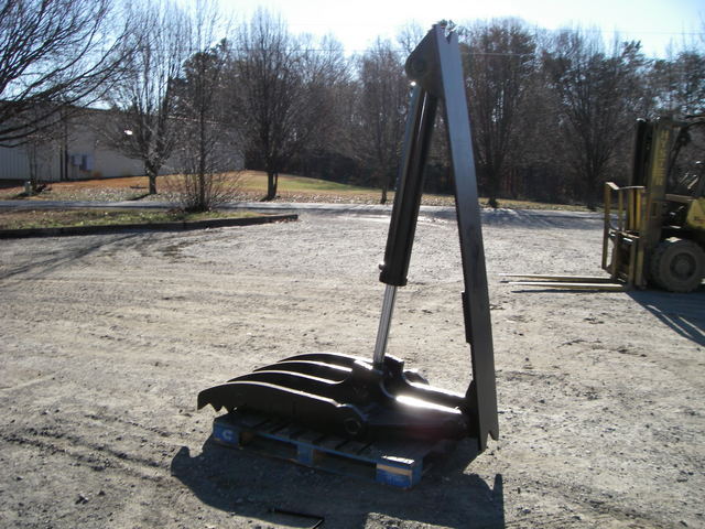 30" x 62" hydraulic excavator thumb for excavators 50,000 - 60,000 lbs. USA Attachments, AR400 Steel. 4 fingers.