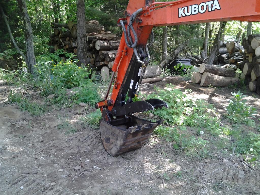 Ht830 hydraulic excavator thumb on kubota kx91 2 photo 4