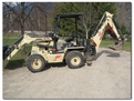 mini hydraulic thumb on BL-275 IR compact backhoe