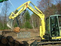 YANMAR mini excavator with HT830 mini hydraulic thumb installed