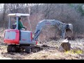 TAKEUCHI TB025 with HT830 hydraulic mini excavator thumb