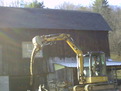 CAT 303.5C CR with 8\" x 30\"  mini excavator thumb installed by USA Attachments