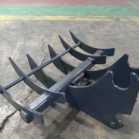 stumper rake fits kubota excavators kx057 u55 u48 2