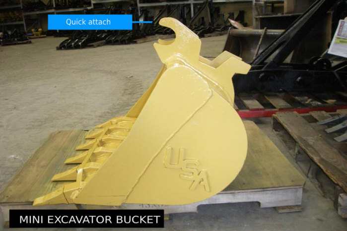 Quick Attach Mini Excavator Bucket