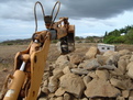 MT1035 excavator thumb, installed on a CASE excavator, moving stone
