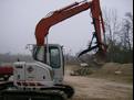 MT1240 excavator thumb installed on a Link-Belt 75 excavator