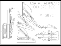 MT3070 Excavator Thumb Line Drawing