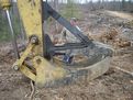 MT3070 Excavator Thumb, for machines 70,000 - 100,000 lbs. In this picture a stumper is installed as well.