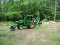 deere 430 mini backhoe farm tractor with 8"x24" mini thumb