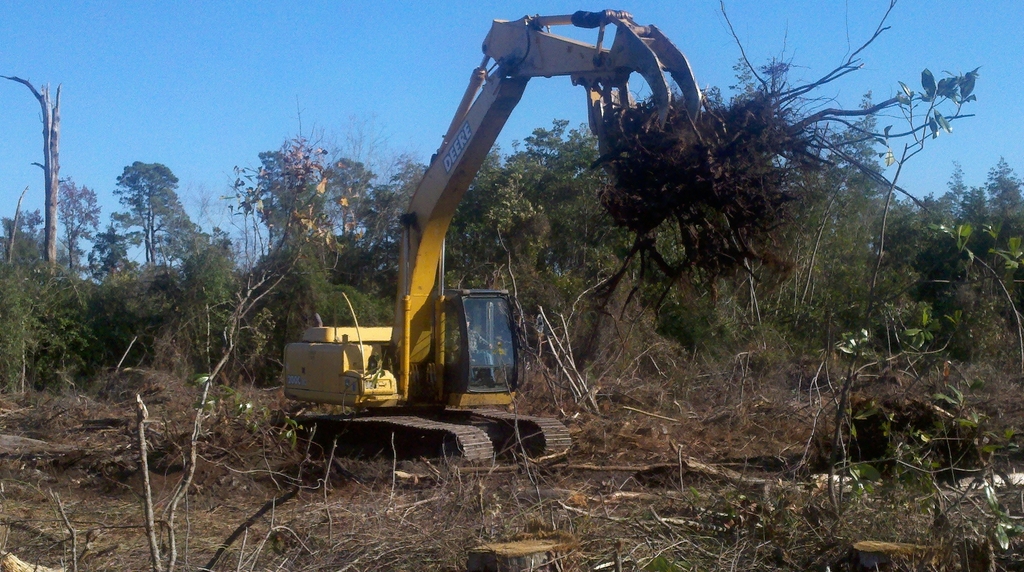 Excavator tree stumper for 40 50k machine 12