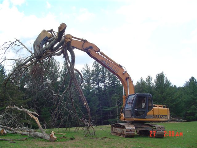 Excavator tree stumper for 40 50k machine 3