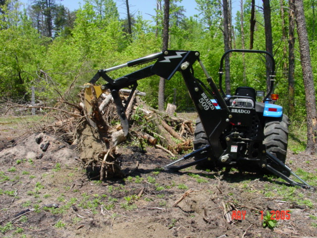 BRADCO 509 EXCAVATOR THUMB + TREE STUMPER