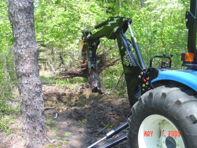 small excavator tree stumper 12